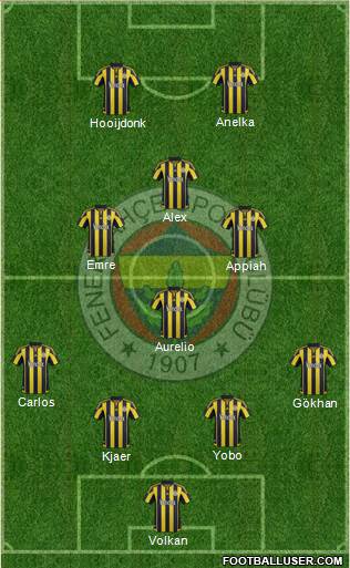 Fenerbahçe SK Formation 2016