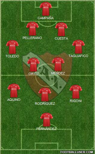 Independiente Formation 2016
