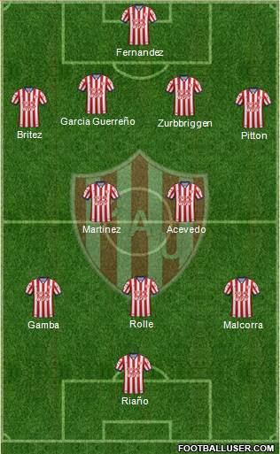 Unión de Santa Fe Formation 2016