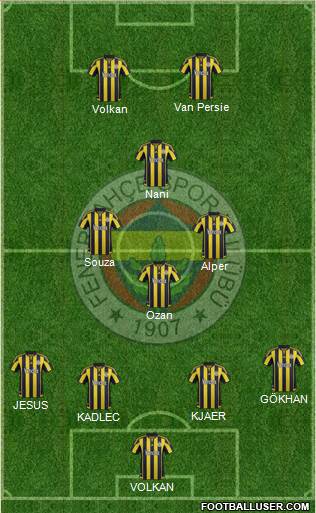 Fenerbahçe SK Formation 2016
