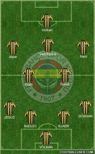 Fenerbahçe SK Formation 2016