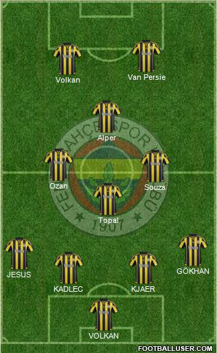 Fenerbahçe SK Formation 2016