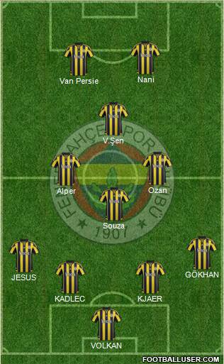 Fenerbahçe SK Formation 2016