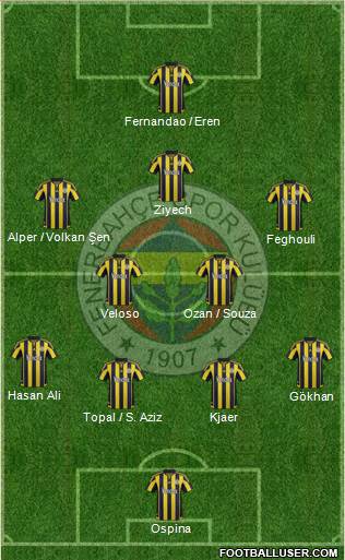 Fenerbahçe SK Formation 2016