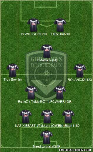FC Girondins de Bordeaux Formation 2016
