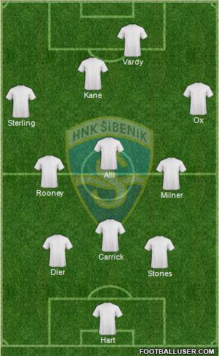 HNK Sibenik Formation 2016