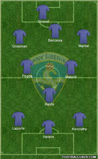 HNK Sibenik Formation 2016
