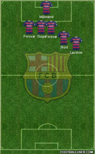 F.C. Barcelona Formation 2016