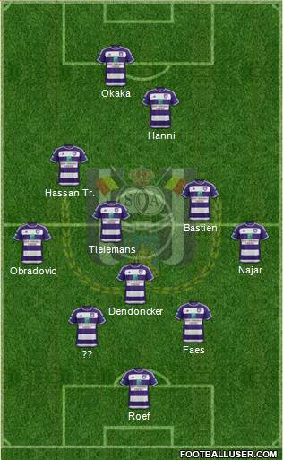 RSC Anderlecht Formation 2016