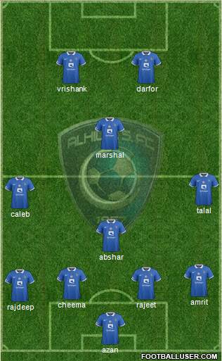 Al-Hilal (KSA) Formation 2016