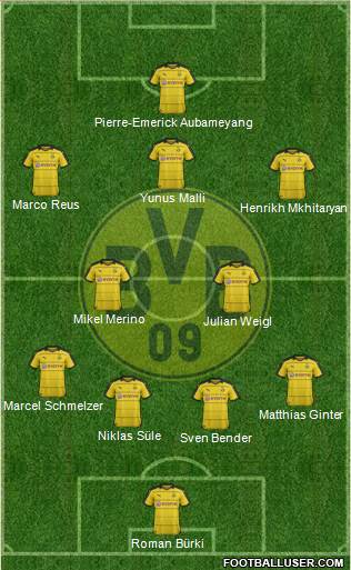 Borussia Dortmund Formation 2016