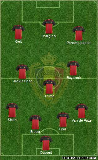 Belgium Formation 2016