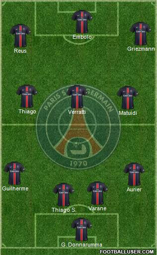 Paris Saint-Germain Formation 2016