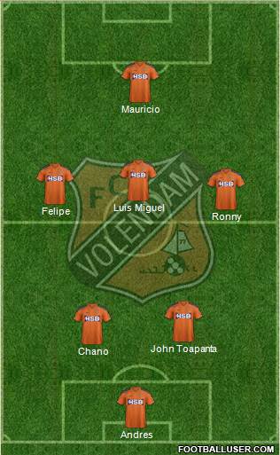 FC Volendam Formation 2016