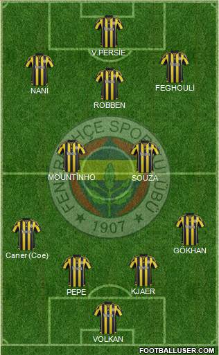 Fenerbahçe SK Formation 2016