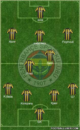 Fenerbahçe SK Formation 2016