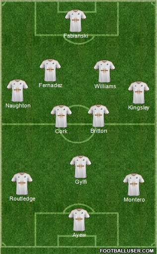 Swansea City Formation 2016