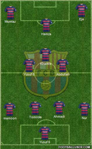 F.C. Barcelona Formation 2016