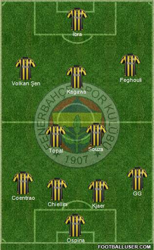Fenerbahçe SK Formation 2016