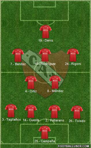 Independiente Formation 2016