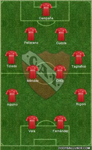 Independiente Formation 2016