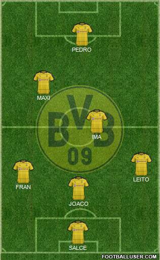 Borussia Dortmund Formation 2016