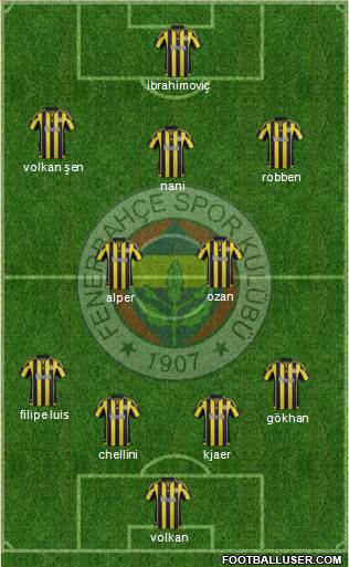 Fenerbahçe SK Formation 2016