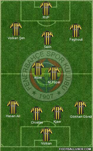Fenerbahçe SK Formation 2016
