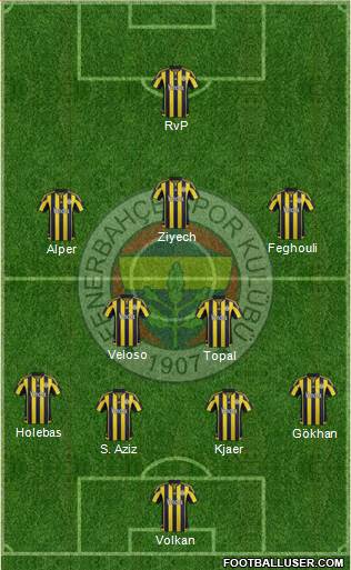 Fenerbahçe SK Formation 2016