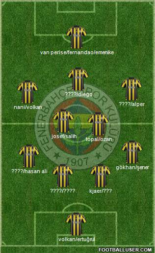Fenerbahçe SK Formation 2016