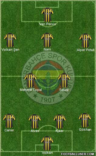 Fenerbahçe SK Formation 2016
