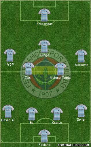 Fenerbahçe SK Formation 2016
