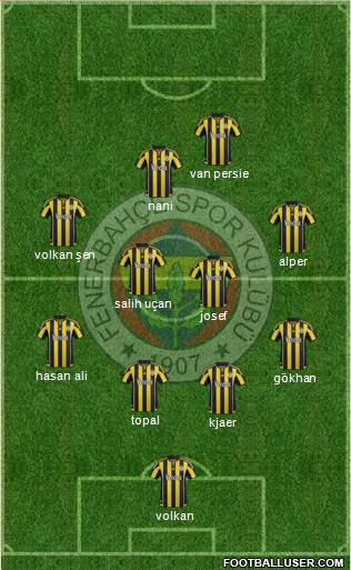Fenerbahçe SK Formation 2016