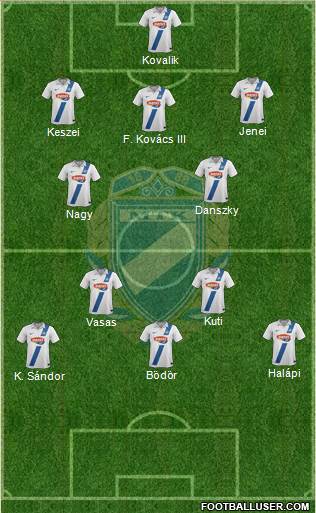 MTK Budapest FC Formation 2016