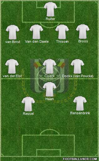 RSC Anderlecht Formation 2016