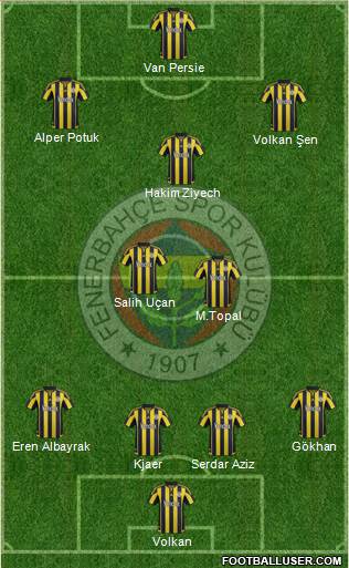 Fenerbahçe SK Formation 2016