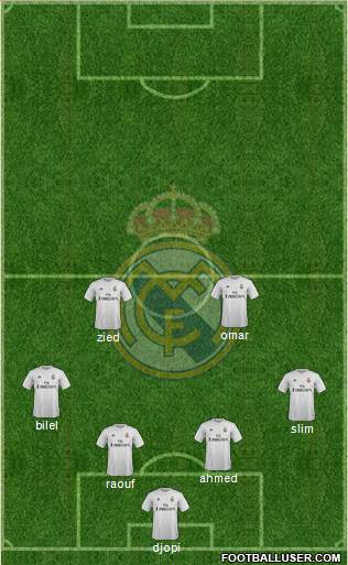 R. Madrid Castilla Formation 2016