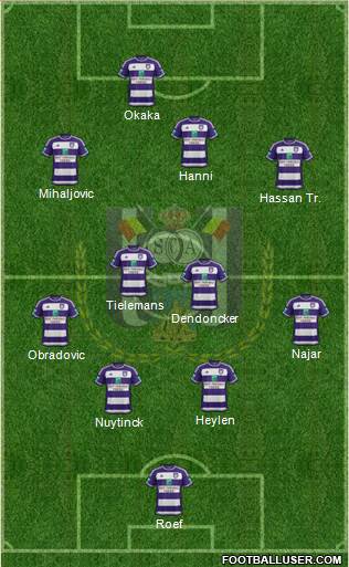 RSC Anderlecht Formation 2016