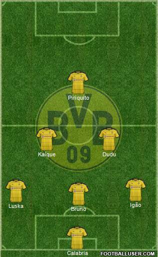 Borussia Dortmund Formation 2016
