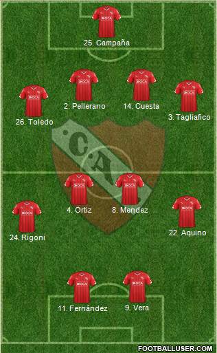 Independiente Formation 2016