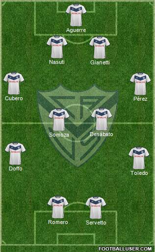 Vélez Sarsfield Formation 2016