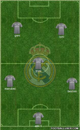 R. Madrid Castilla Formation 2016