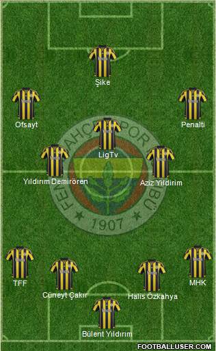 Fenerbahçe SK Formation 2016