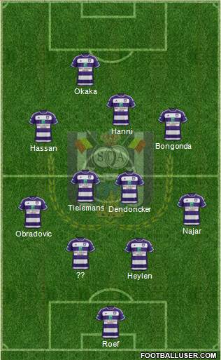 RSC Anderlecht Formation 2016