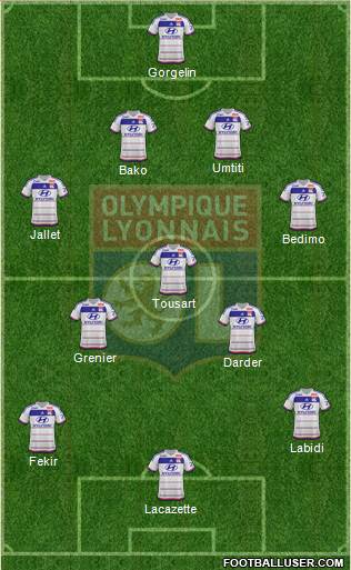 Olympique Lyonnais Formation 2016