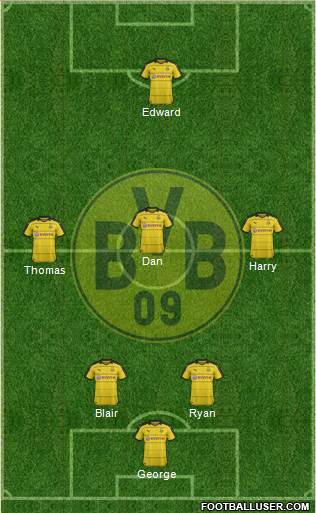 Borussia Dortmund Formation 2016