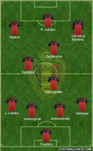 Belgium Formation 2016