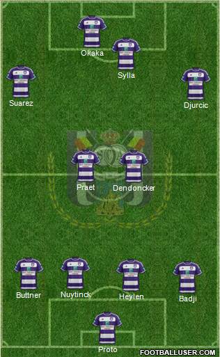 RSC Anderlecht Formation 2016