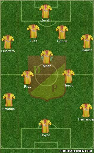 CS Deportivo Pereira Formation 2016