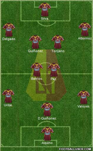 CC Deportes Tolima Formation 2016